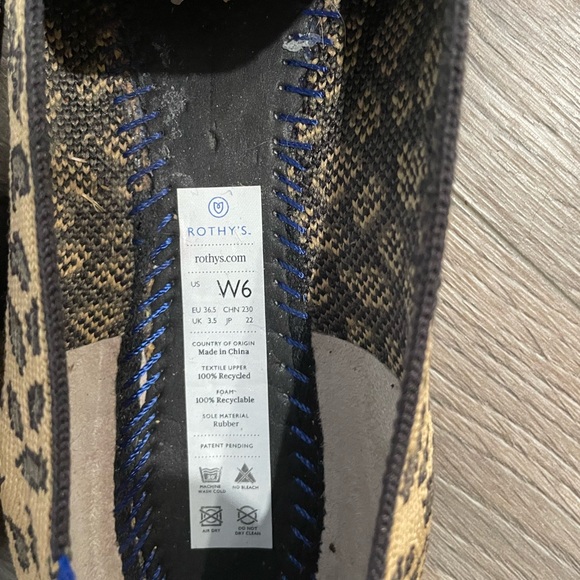 Rothy’s leopards loafers. EUC. Size 6 - Picture 4 of 4